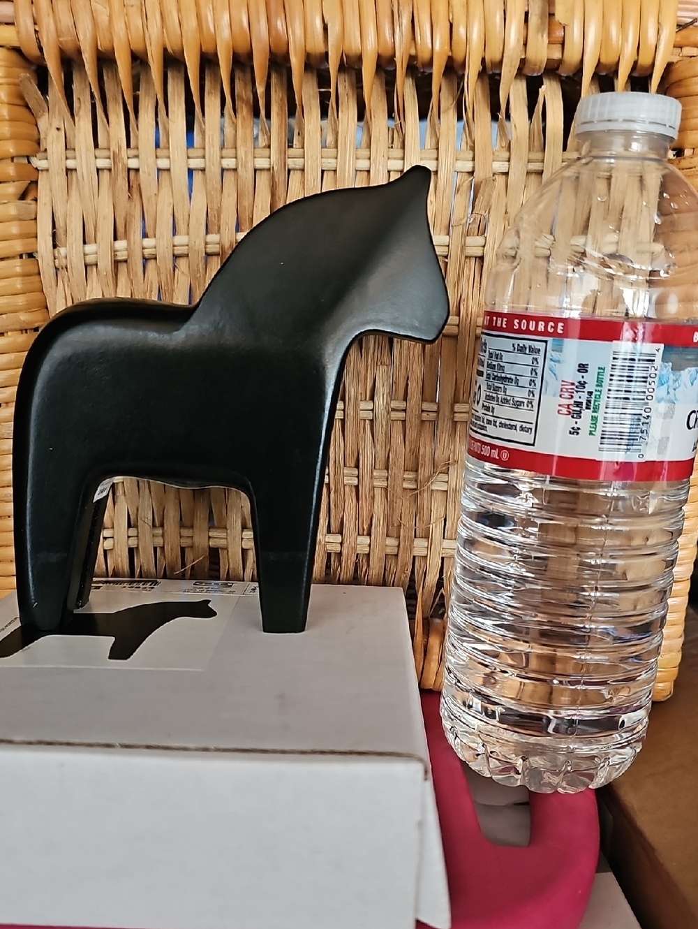 Wooden Black Dala Horse Figurine